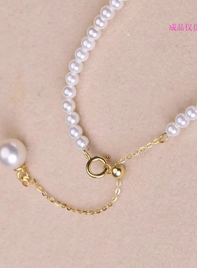 仿925银硅胶可调节o字链尾链扣珍珠手链项链搭扣diy万能链子配件