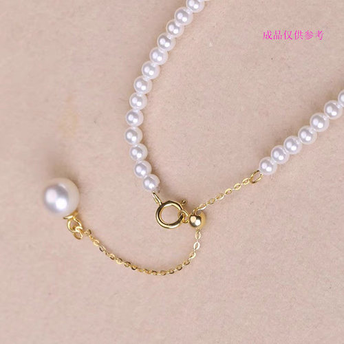 硅胶链925银调节链项链扣手链扣