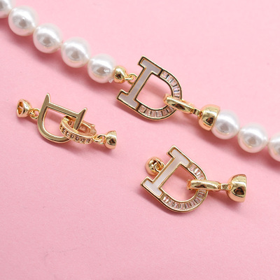 DIY镀18K金扣子项链手链扣头