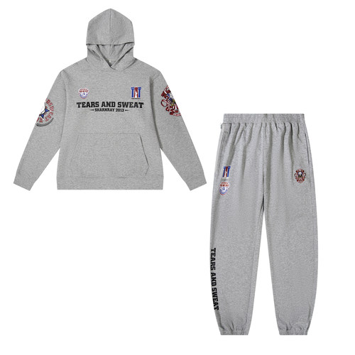 TEARSANDSWEAT外套出场服篮球训练服弹力春秋冬款保暖开襟长袖