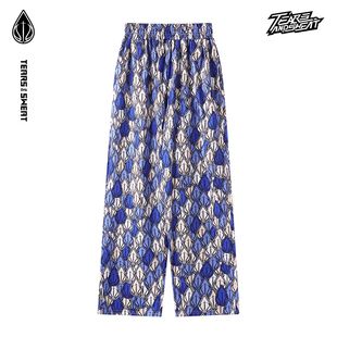 TEARSANDSWEAT篮球训练春秋冬锐哥同款印花美式直筒运动休闲长裤