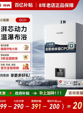 [爆款小蛮腰]林内燃气热水器恒温天然气安全GC21/同款GS41/GT11