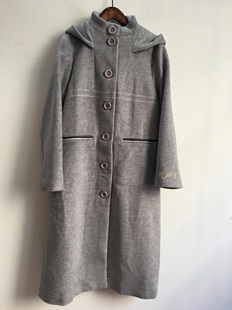 100元 修身 2件 huise长款 羊毛呢外套大衣N889178875NO退换 女子