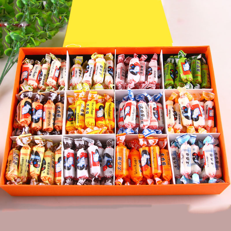 冠生园散装大白兔奶糖250g500g/混合礼盒装过年喜糖生日礼物