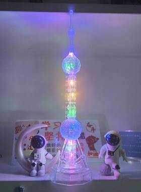 广州塔城市地标现代多彩小摆件