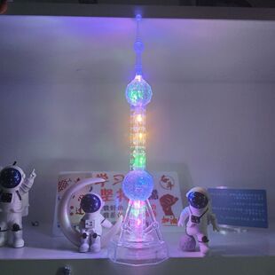 “东方明珠,广州塔城市地标现代多彩小摆件建筑模型创意生日礼物