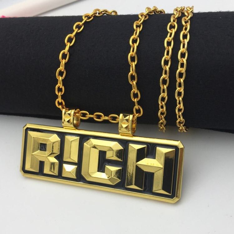 仕梅迪2019中国新说唱有嘻哈同款rich晋级项链 大金链子hip hop嘻