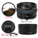 50MM UV镜 1.4 佳能EF USM单反相机配件 遮光罩 镜头盖 58mm镜头