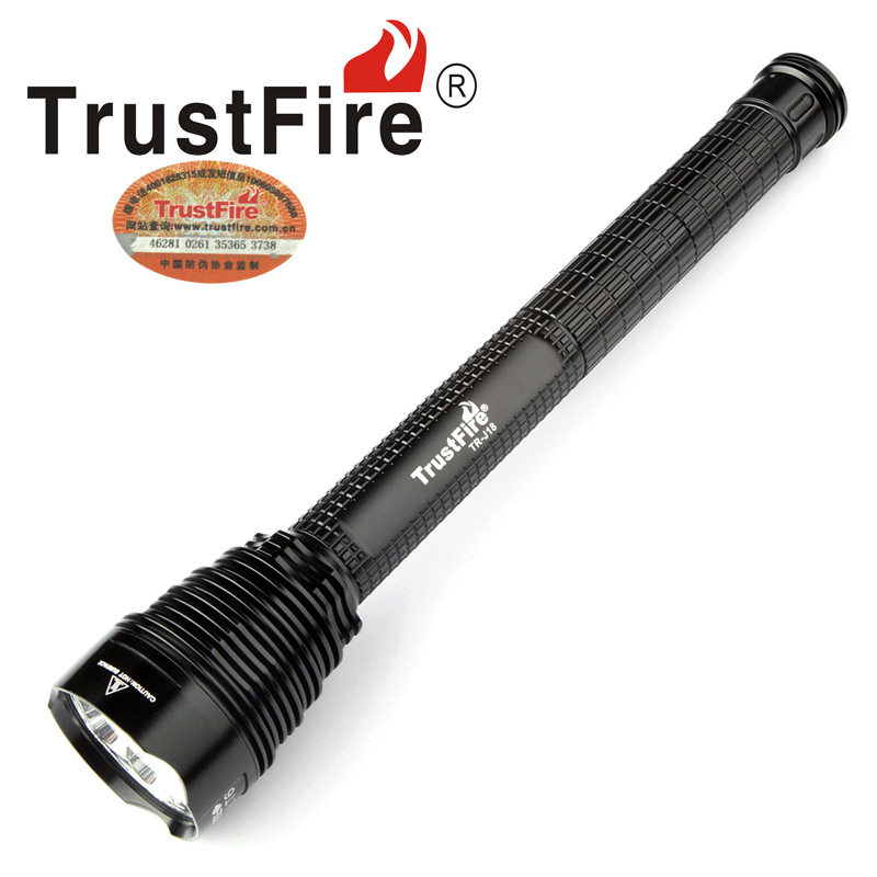 TrustFire户外远射可充电爆闪8000流明强光战术手电筒鼠尾手电筒