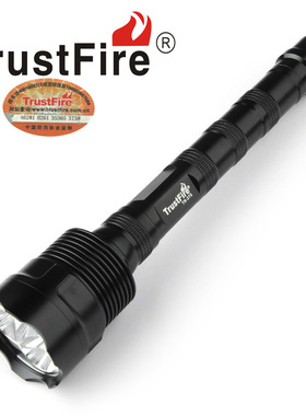 TrustFire户外防水家用强光手电筒聚光远射 18650可充电开关电筒