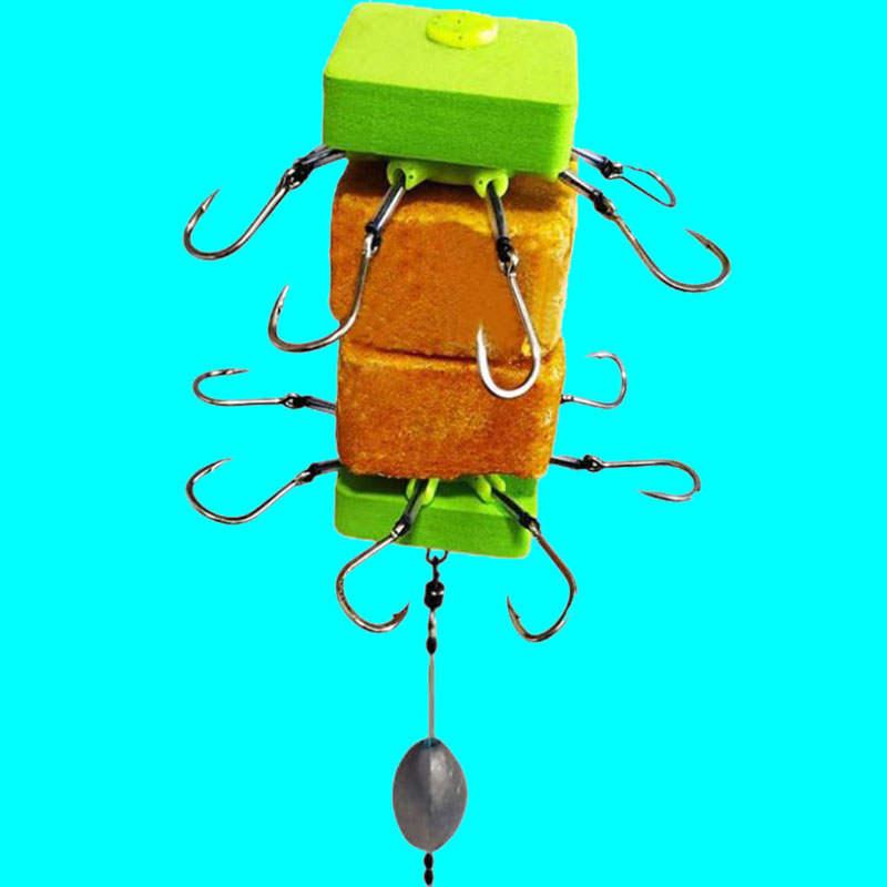 江河走水冬季反离底钓鲢鳙草鲤鱼浮力板海杆抛竿方块料浮力球套装