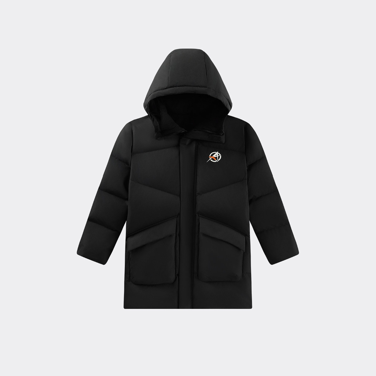 ANTA/安踏冬季新款男大童户外时尚篮球系列中长羽绒服352611904