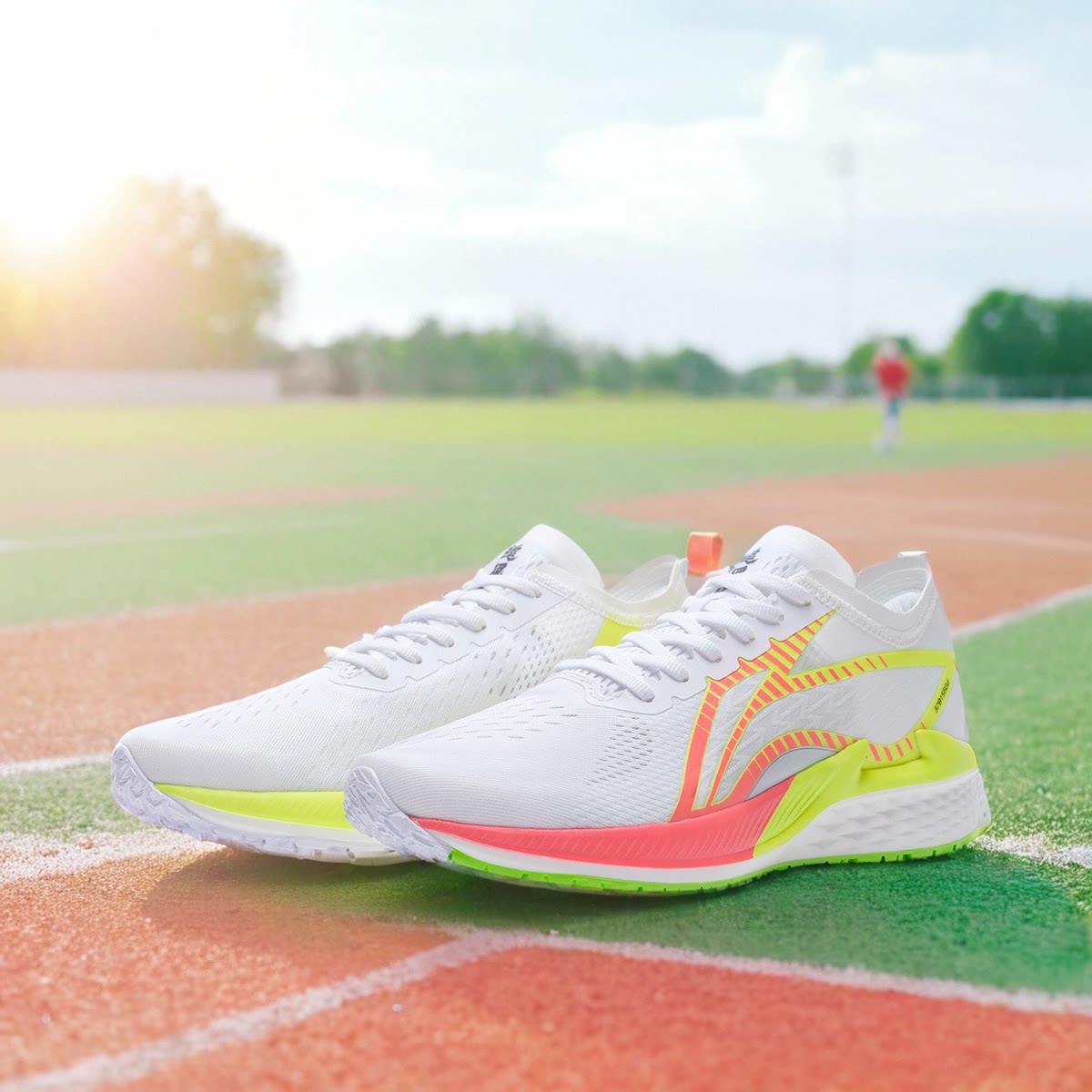 中国李宁追风lt女子健步耐磨透气低帮专业休闲运动跑步鞋arbq008