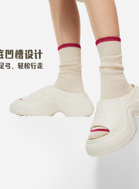 中国李宁2024夏季新款PROJECT SLIDE 女子潮流运动拖鞋AGAU002
