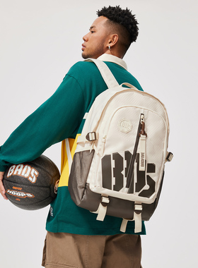 中国李宁反伍BADFIVE篮球系列防泼水男女同款潮流双肩包ABSU337