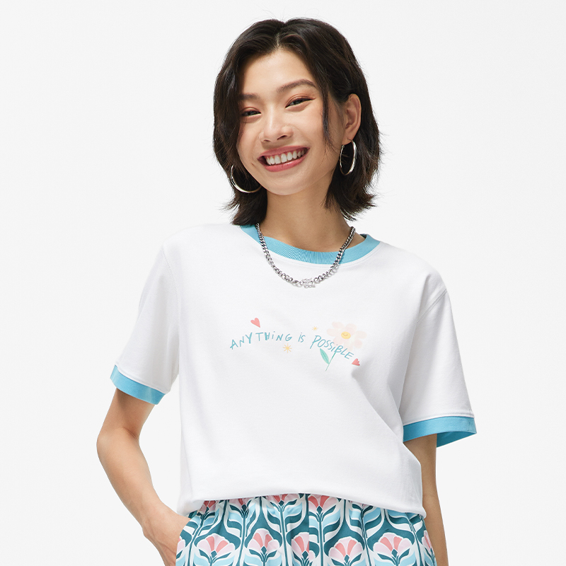 李宁女子透气T恤吸汗冰感短袖