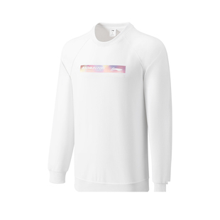 中国李宁运动卫衣男款2023冬新款羽毛球系列连帽运动上衣AWDT841