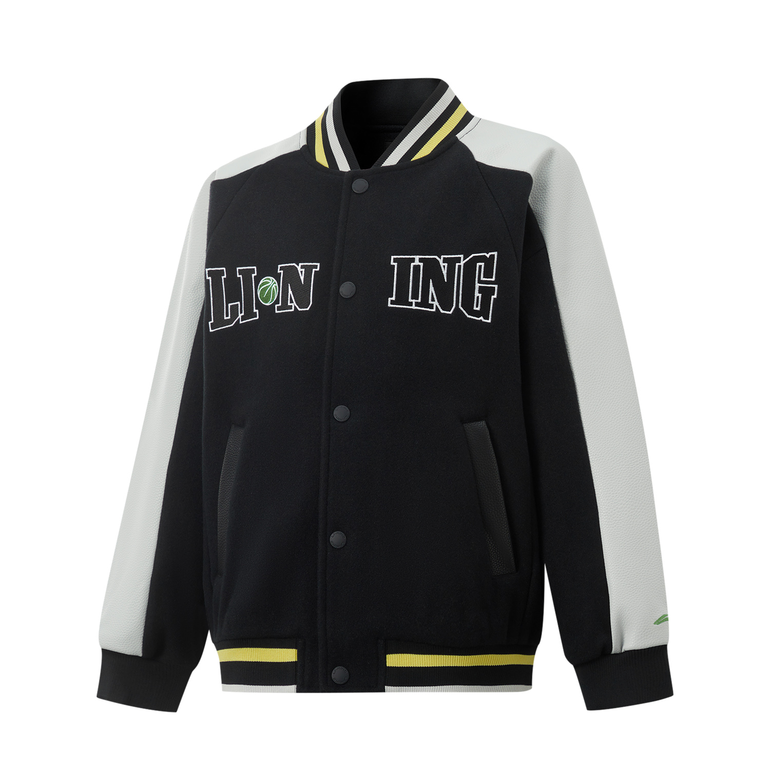 李寧籃球系列夾克外套男大童加絨