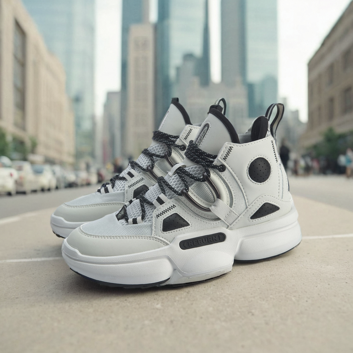 李宁重燃2.0女子包裹系带休闲鞋