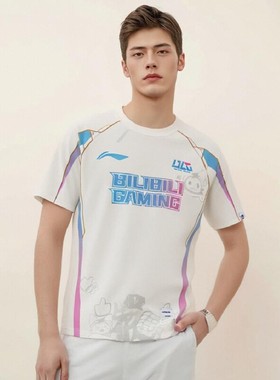 中国李宁LPL2024赛季BLG战队经典队服男女同款夜光短袖T恤ATSU667