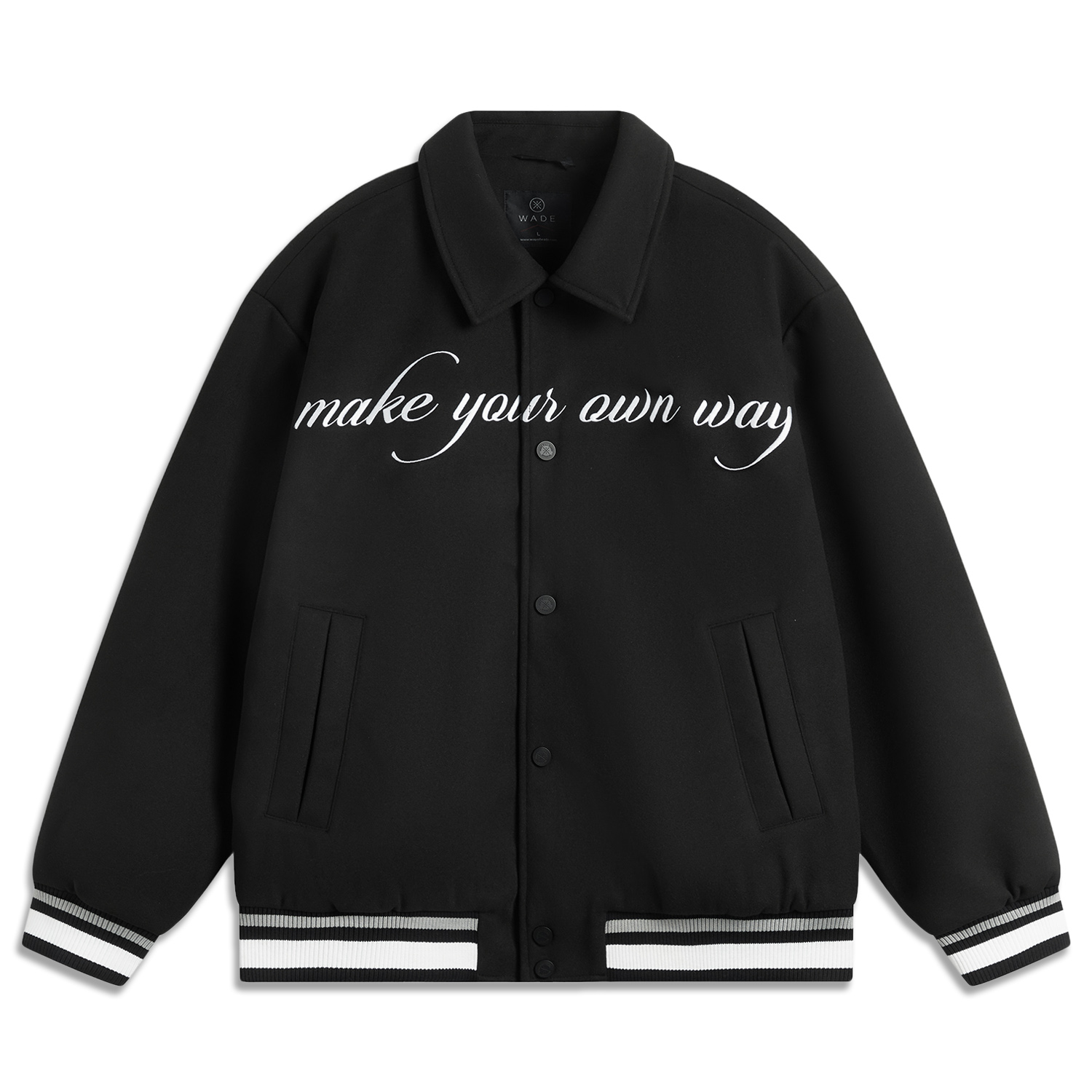 李宁男子韦德系列字母翻领棉夹克