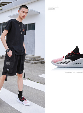 中国李宁2024新款男子运动鞋减震回弹跑鞋防滑潮流休闲鞋AGLP057