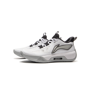 中国李宁男大童天影1-V2夏季版反光减震回弹透气童篮球鞋YKBV034