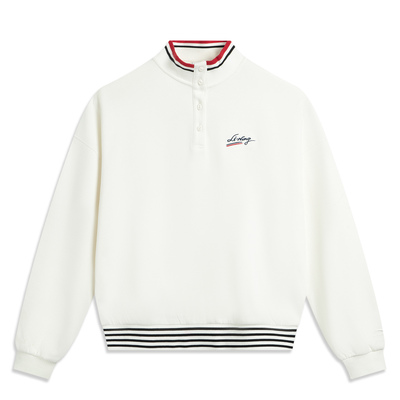 李宁秋季女子户外运动套头卫衣