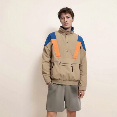 李宁男子时尚运动户外立领外套