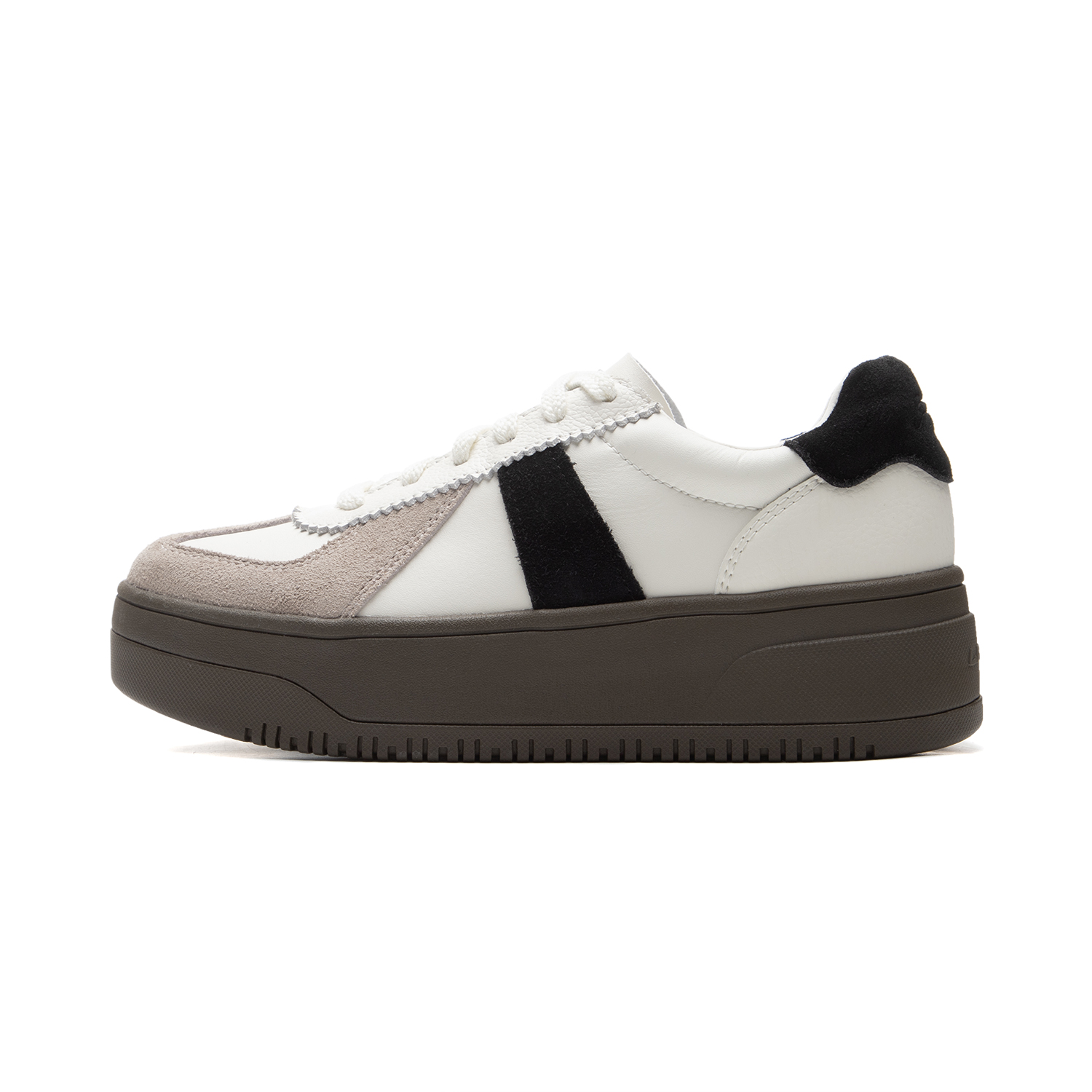 李宁冬季奶酪德训女户外运动板鞋