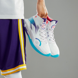 中国李宁驭帅15䨻男子中帮缓震回弹耐磨实战运动篮球鞋 ABAR043