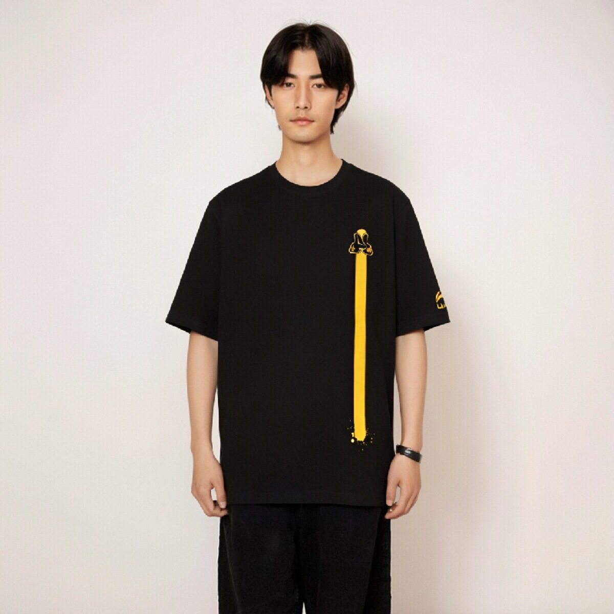 中国李宁og slick联名款时尚潮流休闲男子舒适透气短袖t恤ahsn965