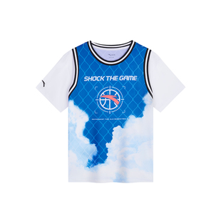 ANTA/安踏儿童新款短袖男童篮球服运动透气舒适速干T恤352431102