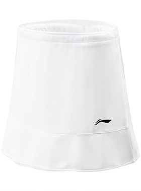 中国李宁羽毛球系列简约亲肤2024新品女子速干凉爽裤裙ASKS144