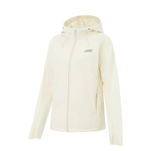 李宁冬季女户外加绒保暖软壳外套