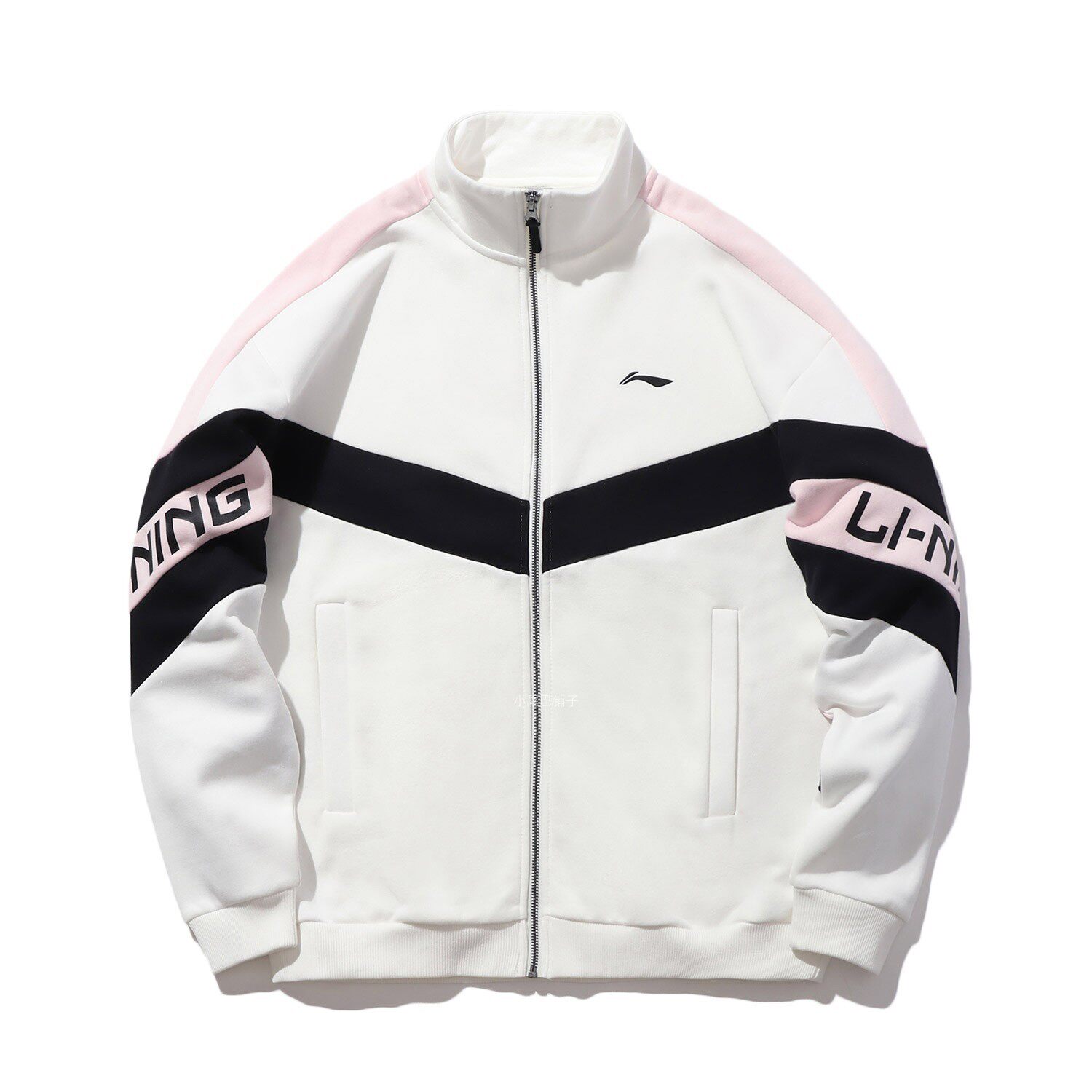 中国李宁2024男连宽松型加绒开衫外套立领保暖无帽卫衣 AWDRE29