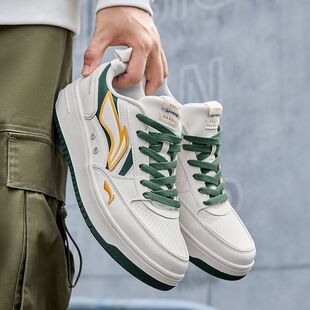 中国李宁板鞋海川低帮男鞋新款云减震耐磨百搭运动休闲鞋AGCT537