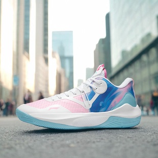 中国李宁男子夏款音速9Team中帮耐磨减震运动休闲篮球鞋ABPS023