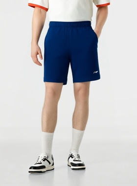 中国李宁2024新款羽毛球裤男款短裤速干比赛裤透气运动裤AAPR381