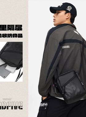 Lining/李宁反伍BADFIVE篮球系列防水斜挎单肩休闲运动包ABDU097
