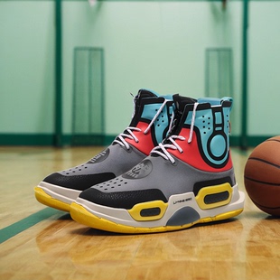 运动休闲鞋 男女款 AGBN054 周系列重燃高帮舒适篮球鞋 中国李宁时装