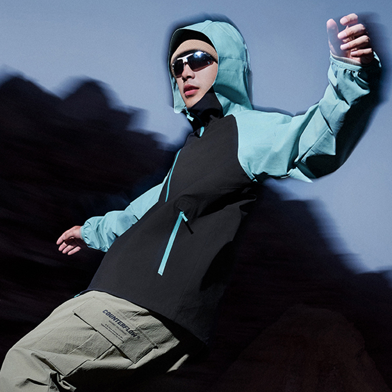 李宁CF溯男女同款运动连帽外套