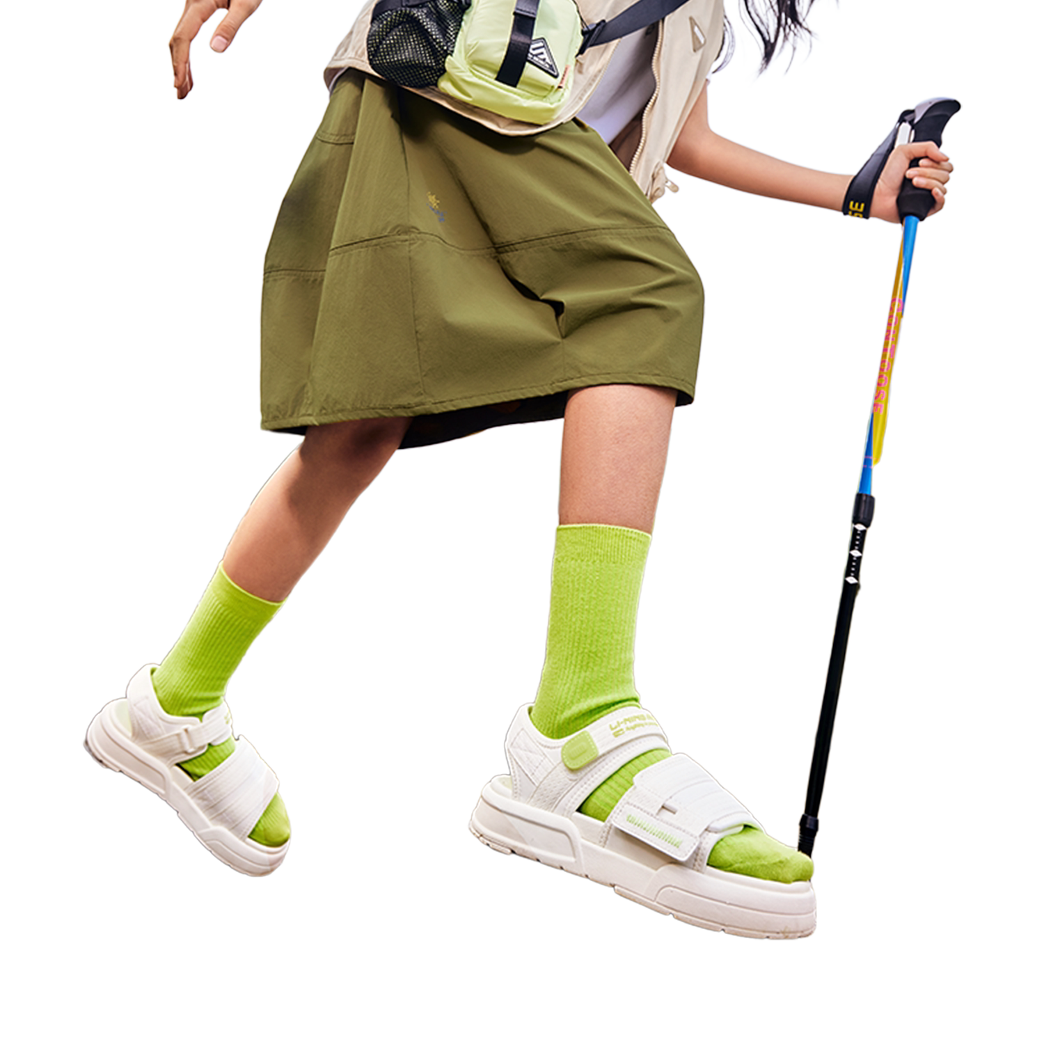 李宁运动生活速干女童休闲中裙