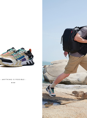 中国李宁正品春男款耐磨经典减震回弹舒适反光野外跑鞋ARDS001