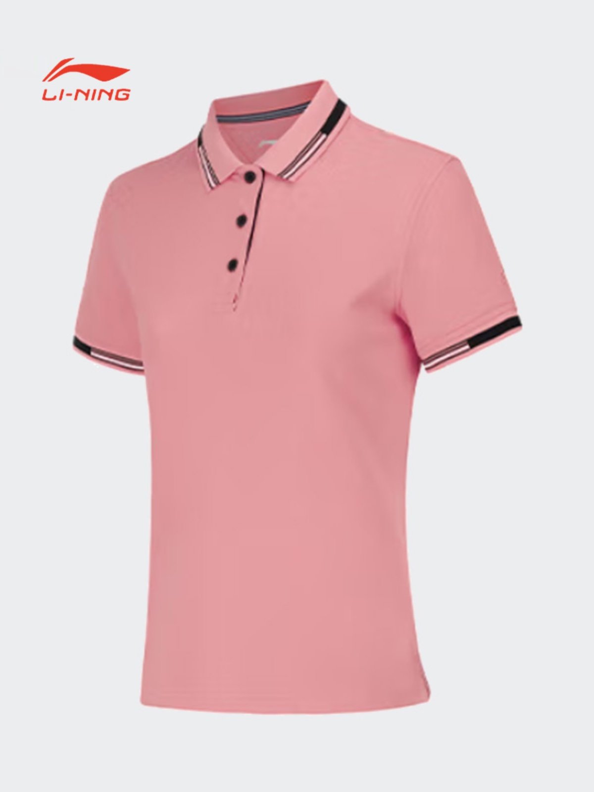 李宁男女同款纯色宽松透气短袖