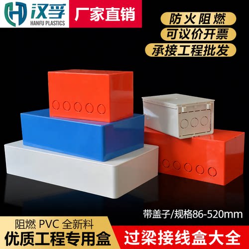 PVC过梁盒过路盒方形预埋底盒