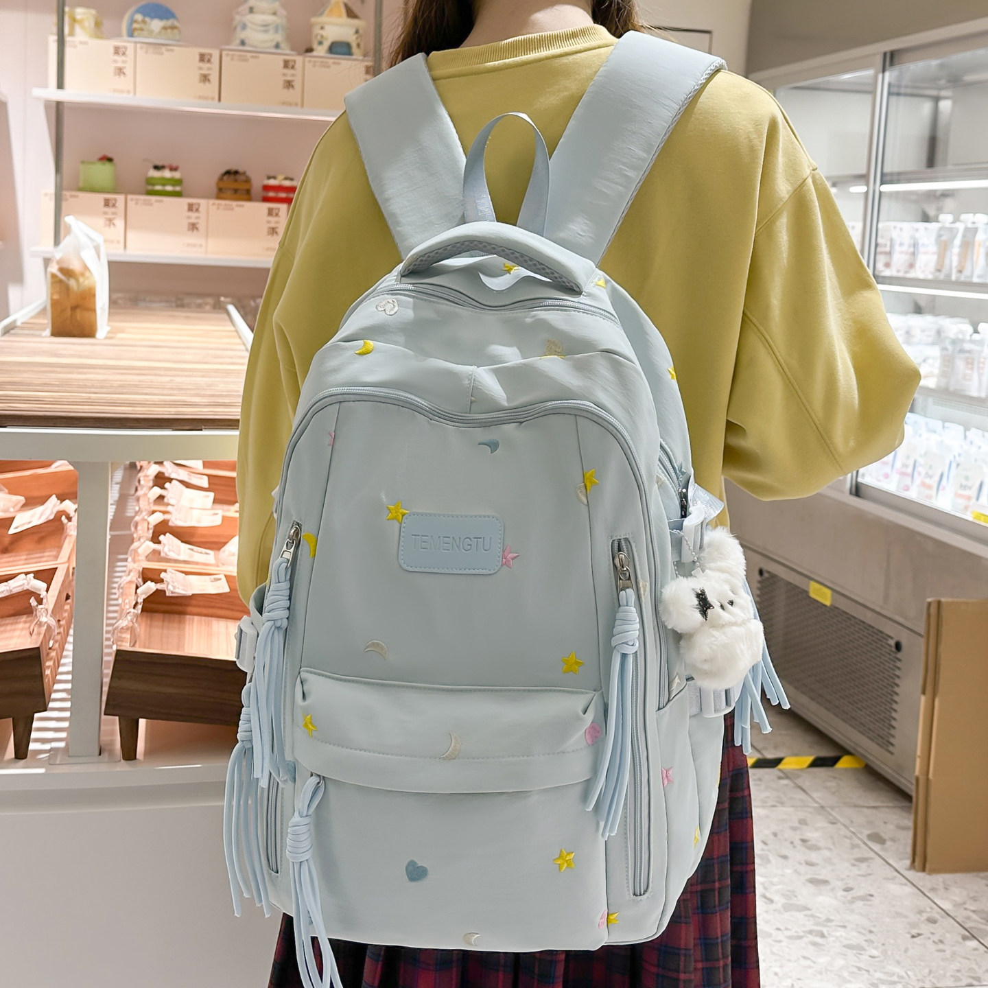 防水轻便高颜值女生电脑双肩包