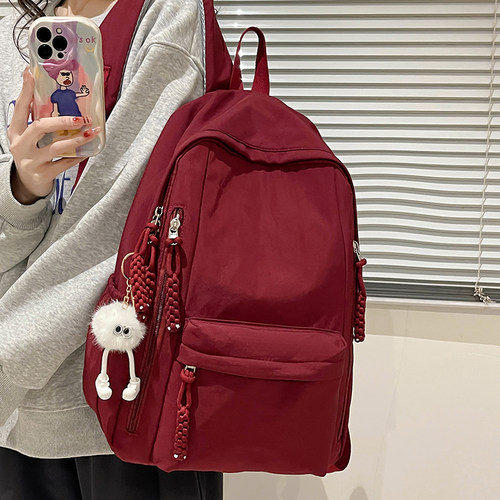 书包初中女生大学生ins小众大容量2026新款双肩包小学生旅行背包