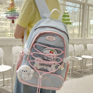 2025新款书包初中女生小学生日系ins小众大容量背包高中生双肩包