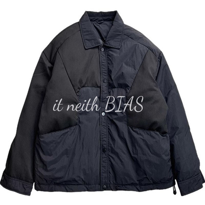 it neith BIAS日系拼接翻领轻薄羽绒服男士冬季潮流休闲保暖外套